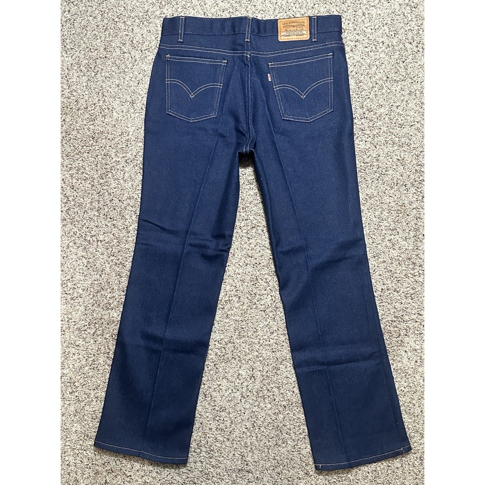 Levi's 547 Brown Tab Relaxed Bootcut Jeans, Dark Indigo, Vintage Deadstock 1999 - Picture 5 of 8